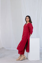 Garnet Blossom Kurta Set - CiceroniKurta Set, Everyday WearSilai Studio