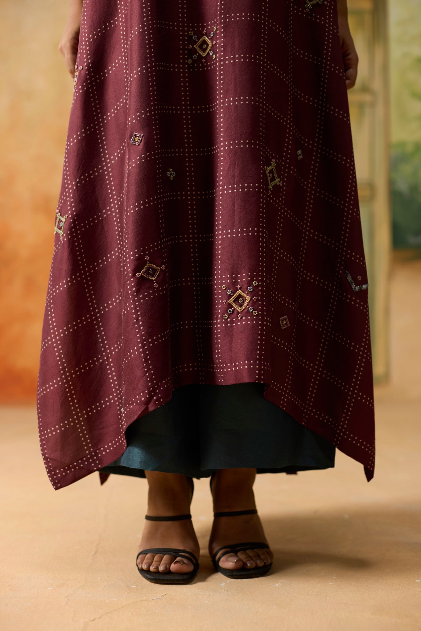 Garnet Kaftan Set - Burgundy - CiceroniKaftan SetKhyati Rughani