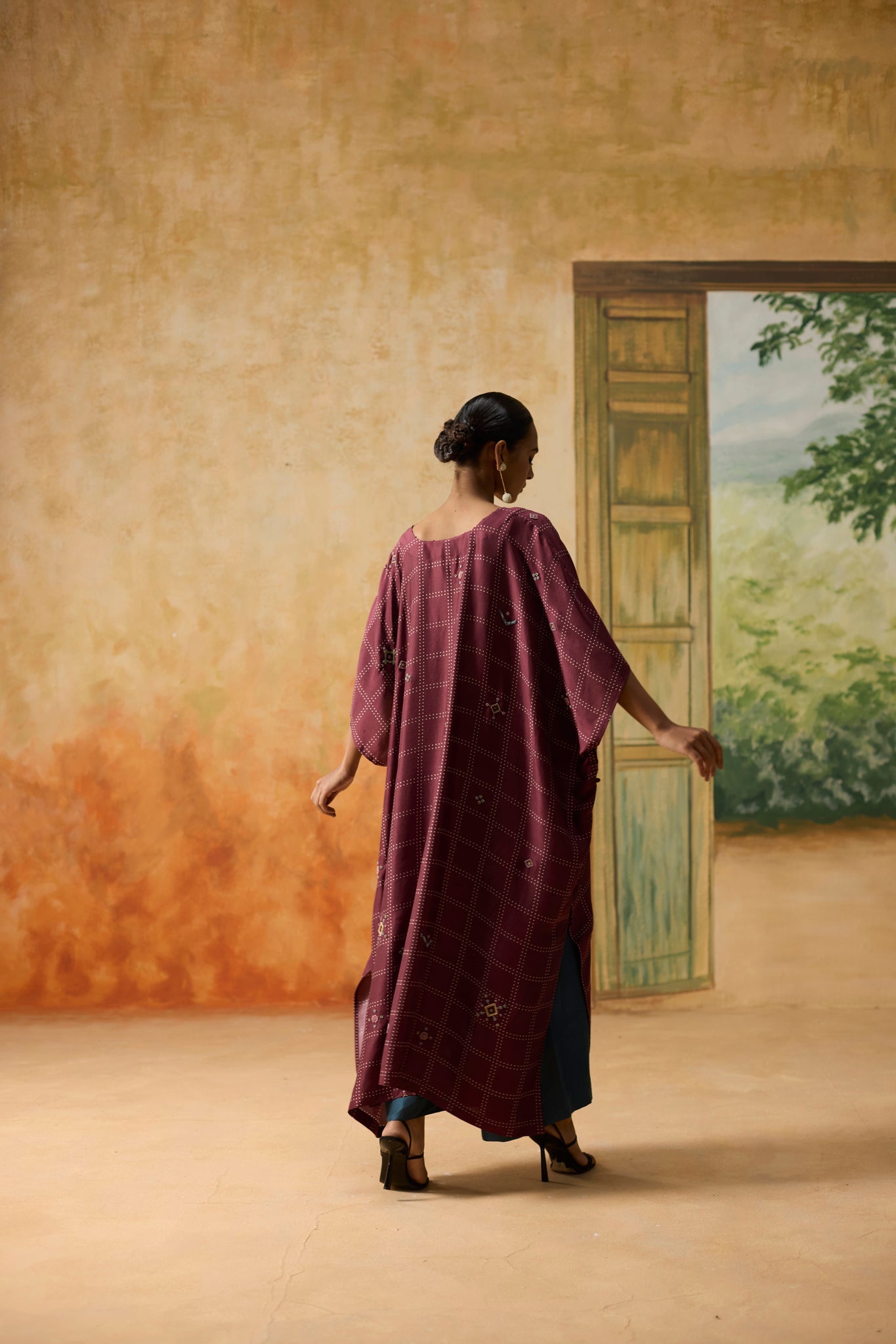 Garnet Kaftan Set - Burgundy - CiceroniKaftan SetKhyati Rughani