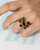 Garnet Stack Ring - CiceroniRingUnbent