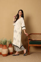 Gauri Set - Grey and White - CiceroniKurta Set, Everyday WearSheetal Joshi Verma