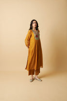 Genda Phool Embroidered Kurta Set- Set of 3 - CiceroniKurta Set, Festive WearPants and Pajamas