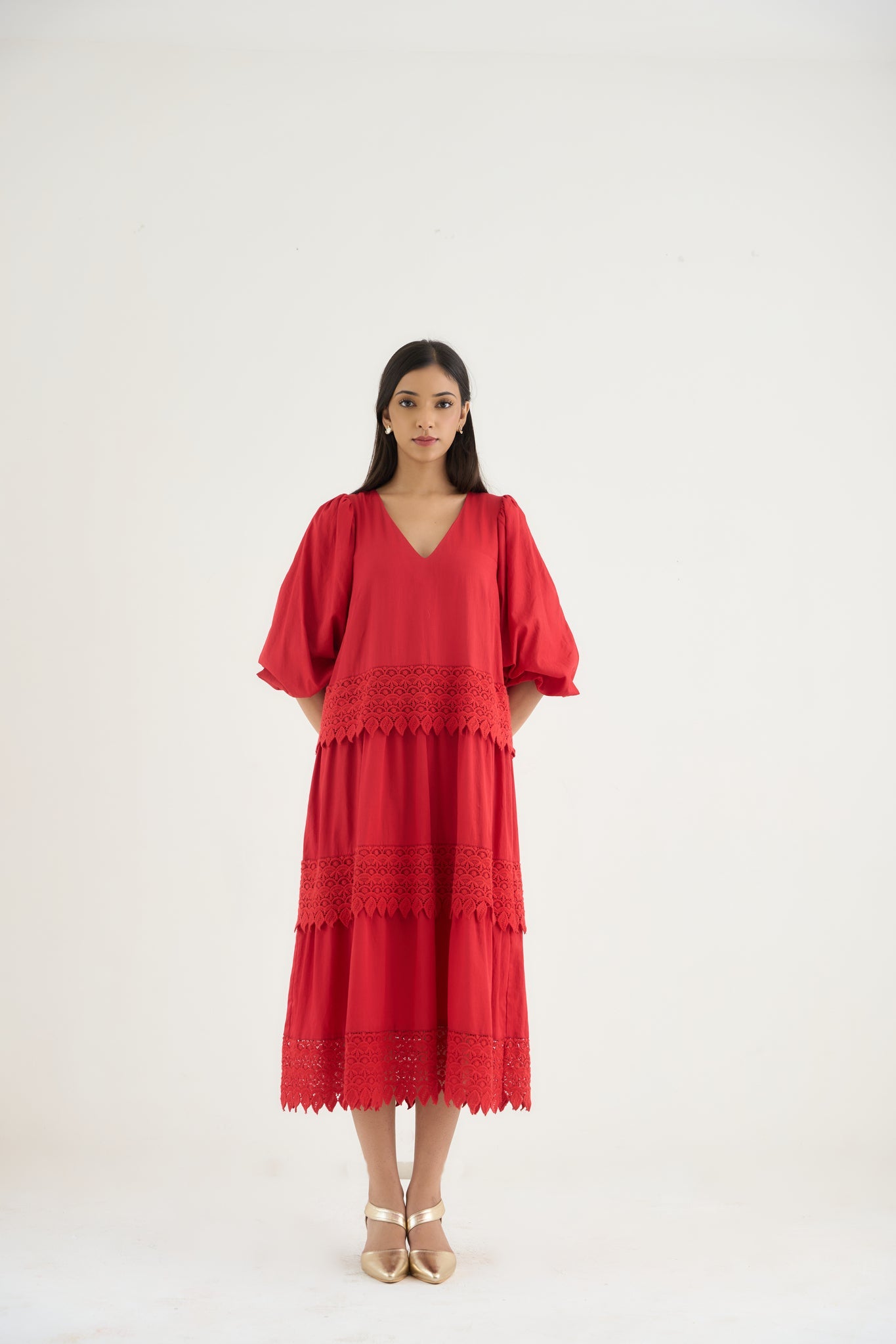 Georgia Dress - Red - CiceroniDressesRAAS Life