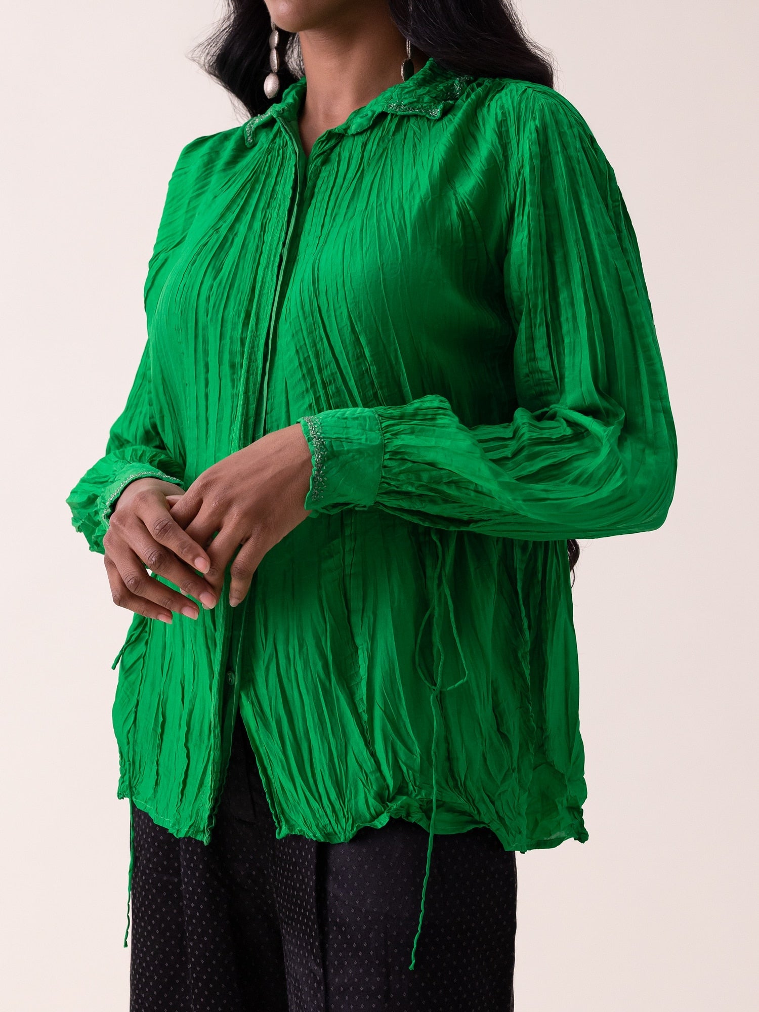Georgiana Shirt - Green - CiceroniWomen ShirtsShades of India
