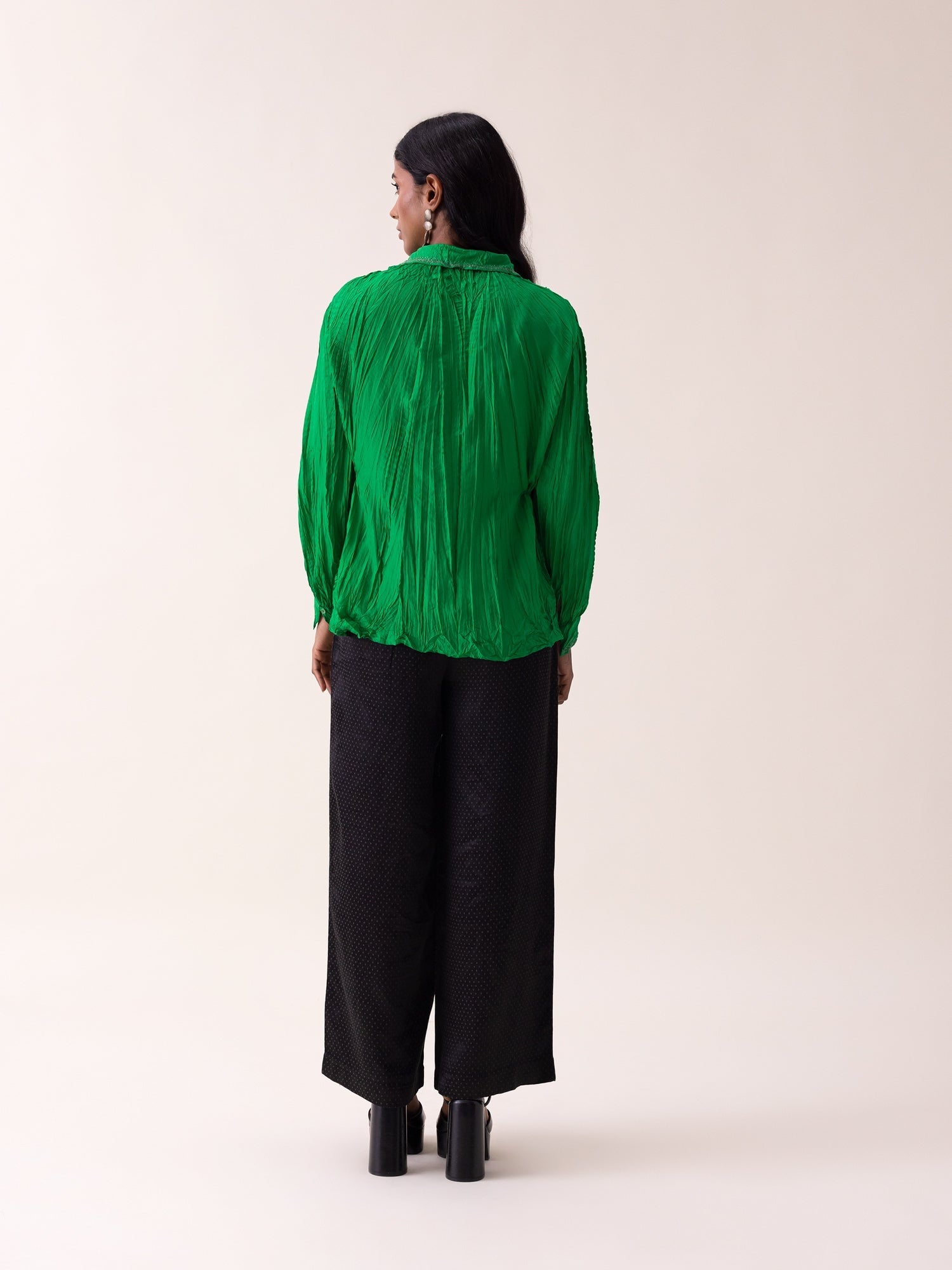 Georgiana Shirt - Green - CiceroniWomen ShirtsShades of India