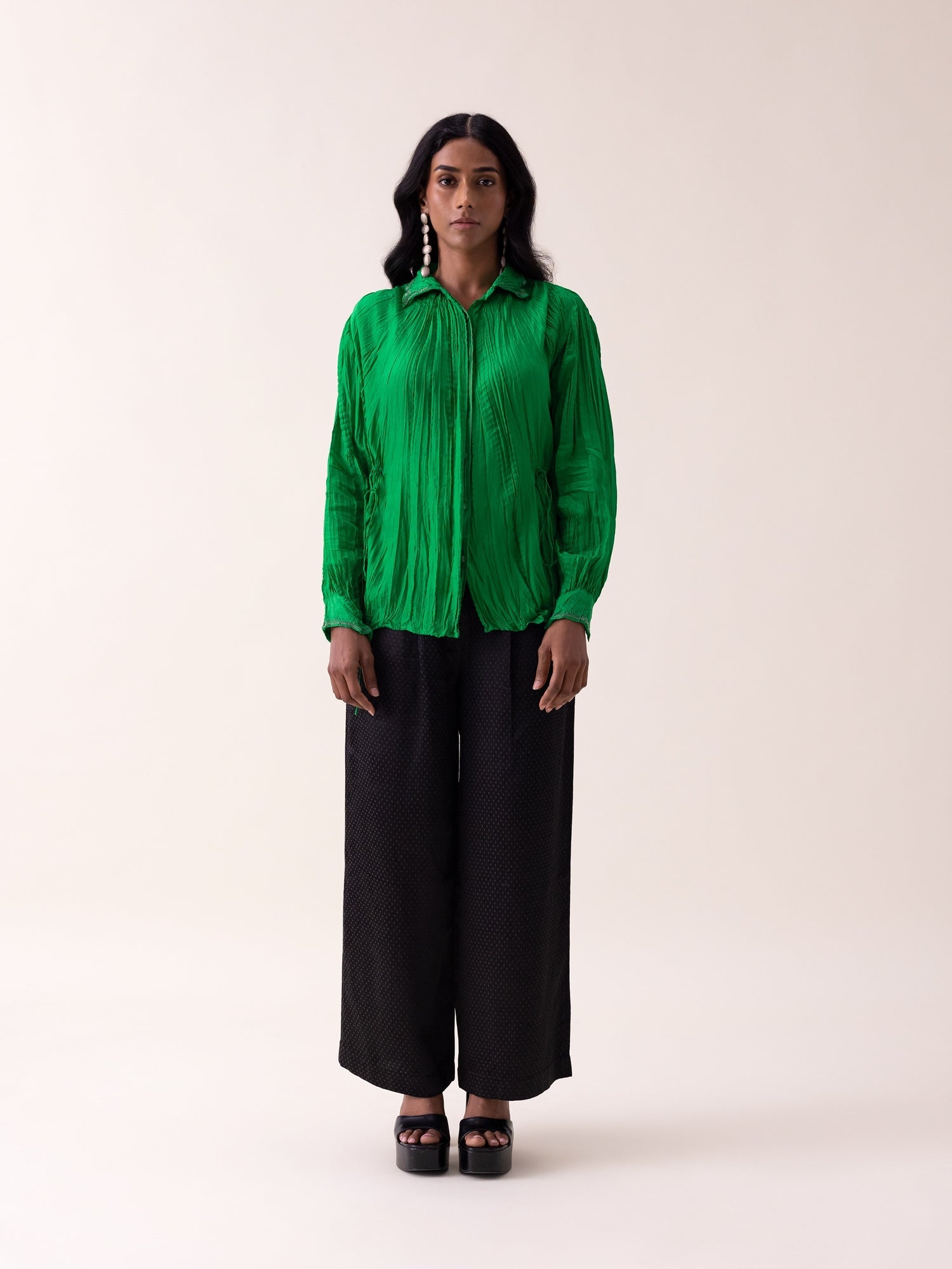 Georgiana Shirt - Green - CiceroniWomen ShirtsShades of India