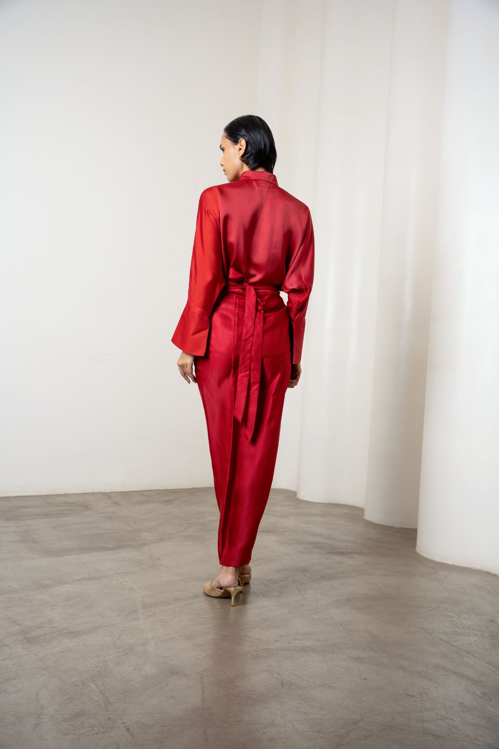 Gigi Coord Set In Maroon - CiceroniSkirt SetShriya Singhi