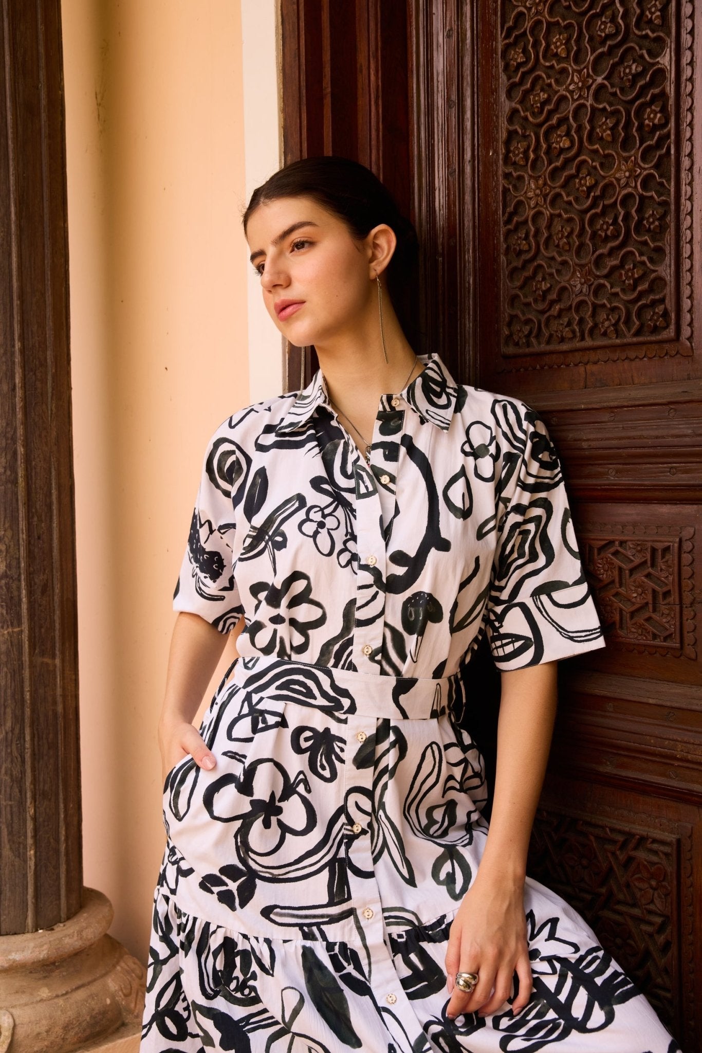 Gina Maxi Shirt Dress - CiceroniDressesHappi Space