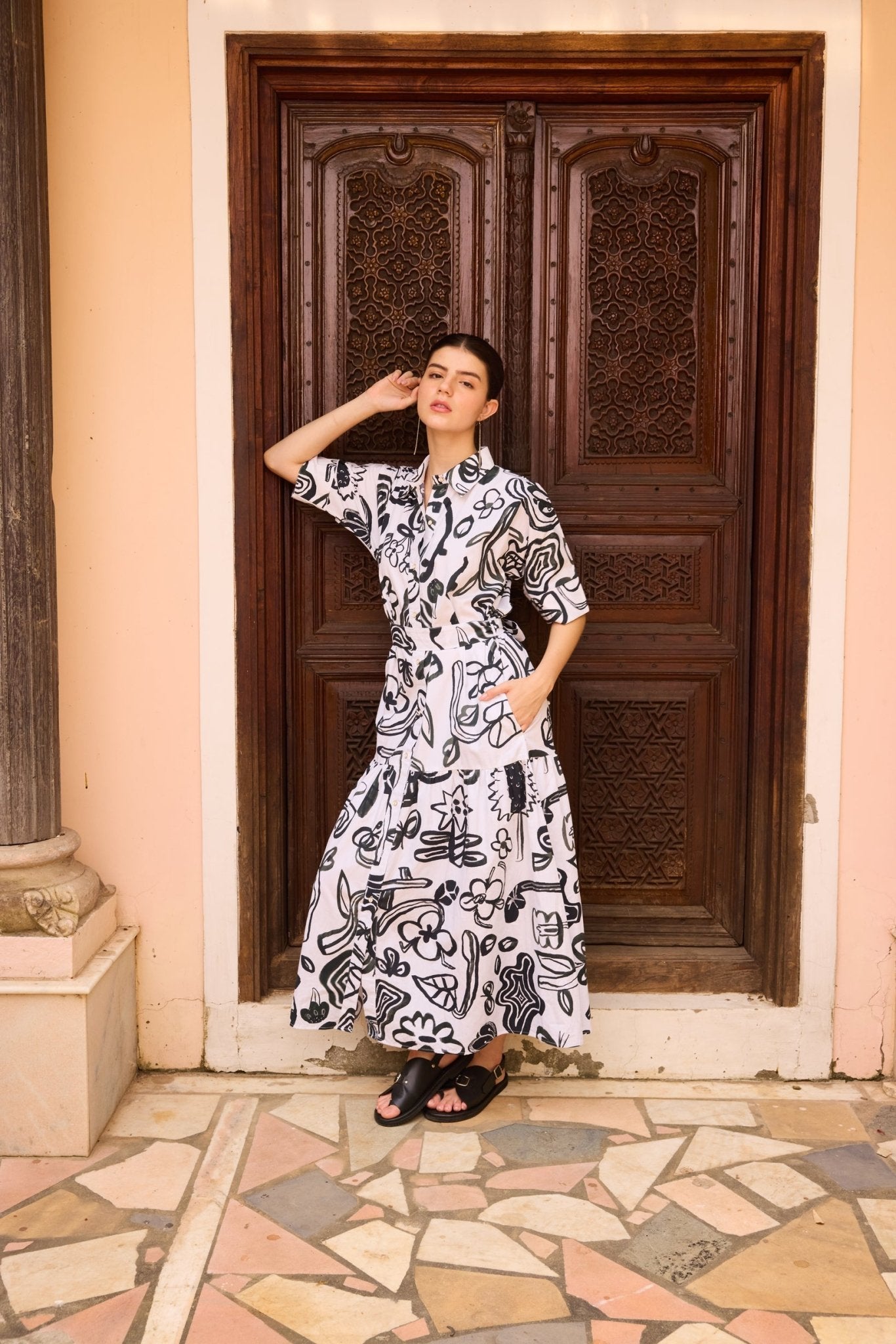 Gina Maxi Shirt Dress - CiceroniDressesHappi Space