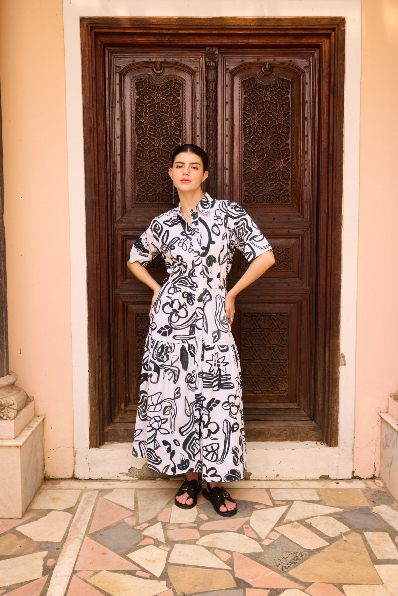Gina Maxi Shirt Dress - CiceroniDressesHappi Space