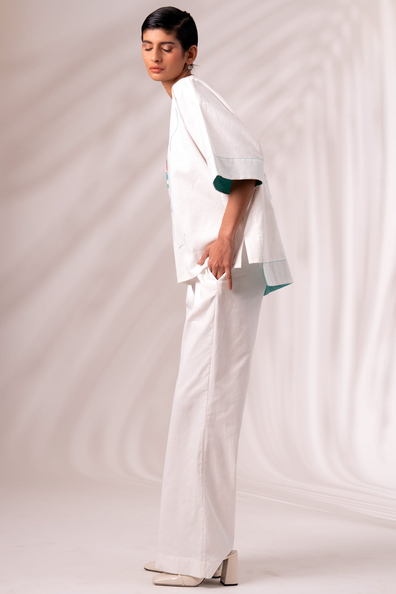 Gina - The White Core Pants - CiceroniPantsMadder Much