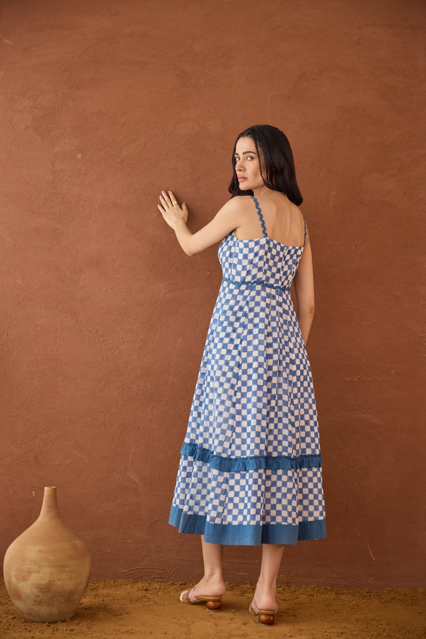 Gingham Sky Dress - CiceroniDressesTaro