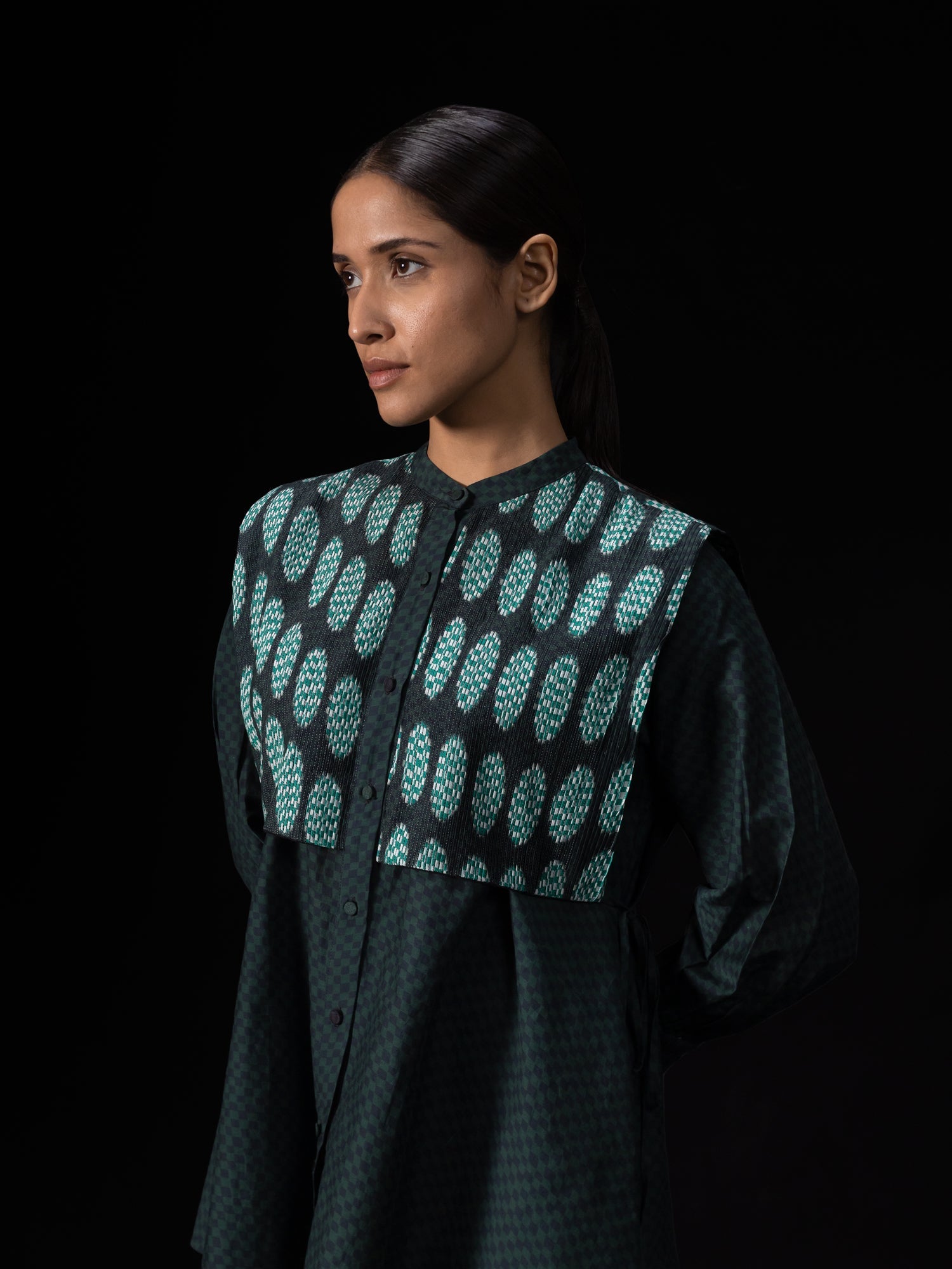 Globe Green Shirt - CiceroniWomen ShirtsShades of India