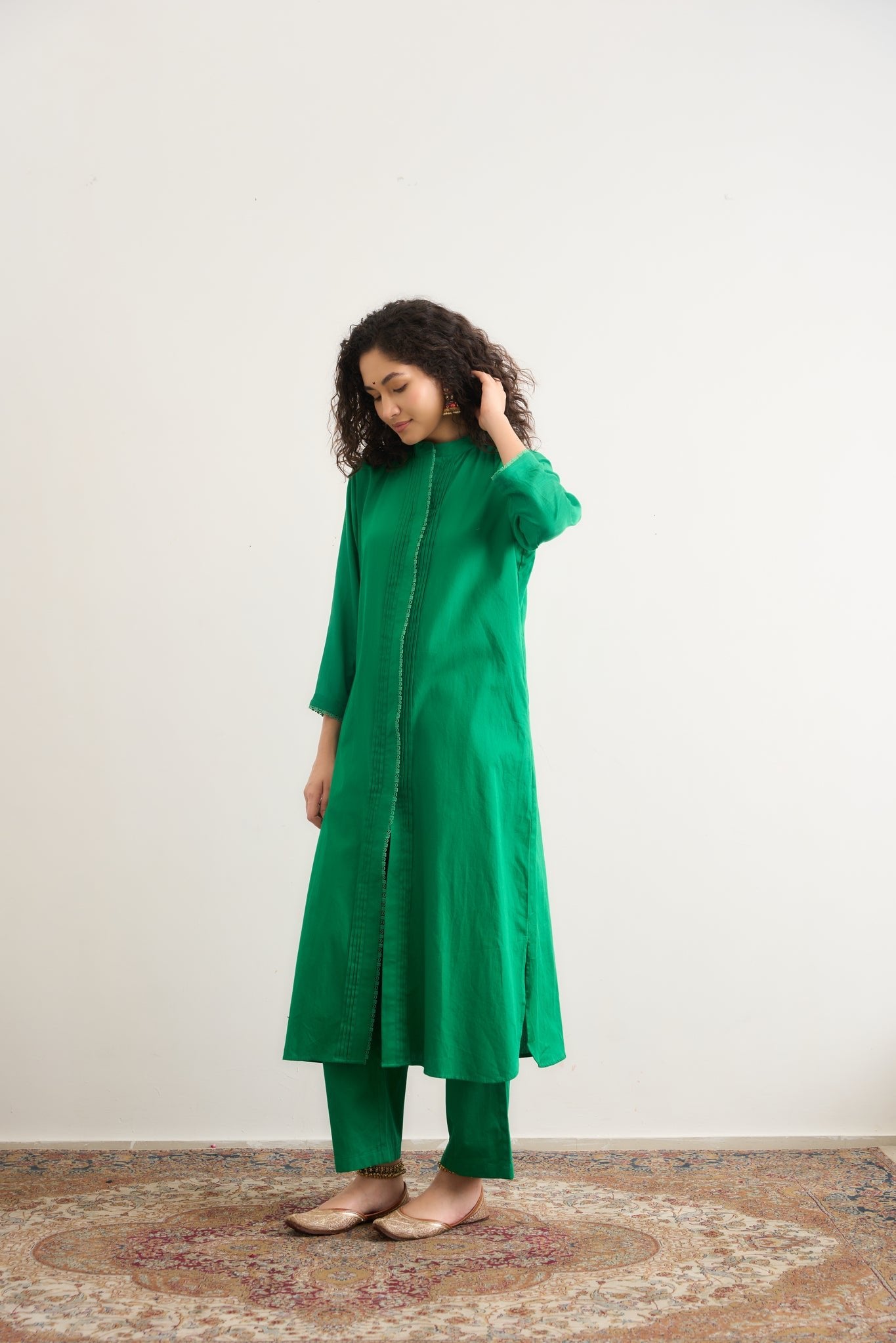 Gloria Co - ord Set - Green - CiceroniKurta Set, Festive WearRAAS Life