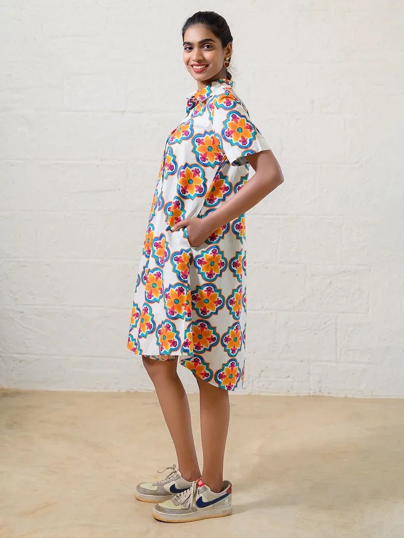 Goan Mosaic Shirt Dress - CiceroniDressesPrachi Kamat