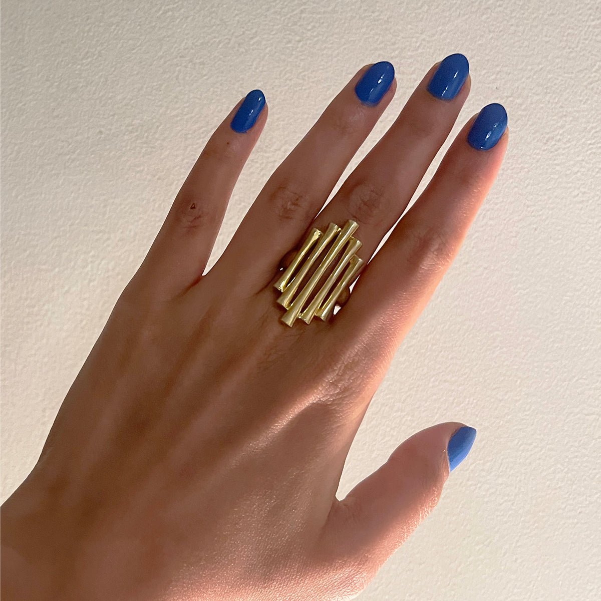 Gold Beam Ring - CiceroniRingUnbent