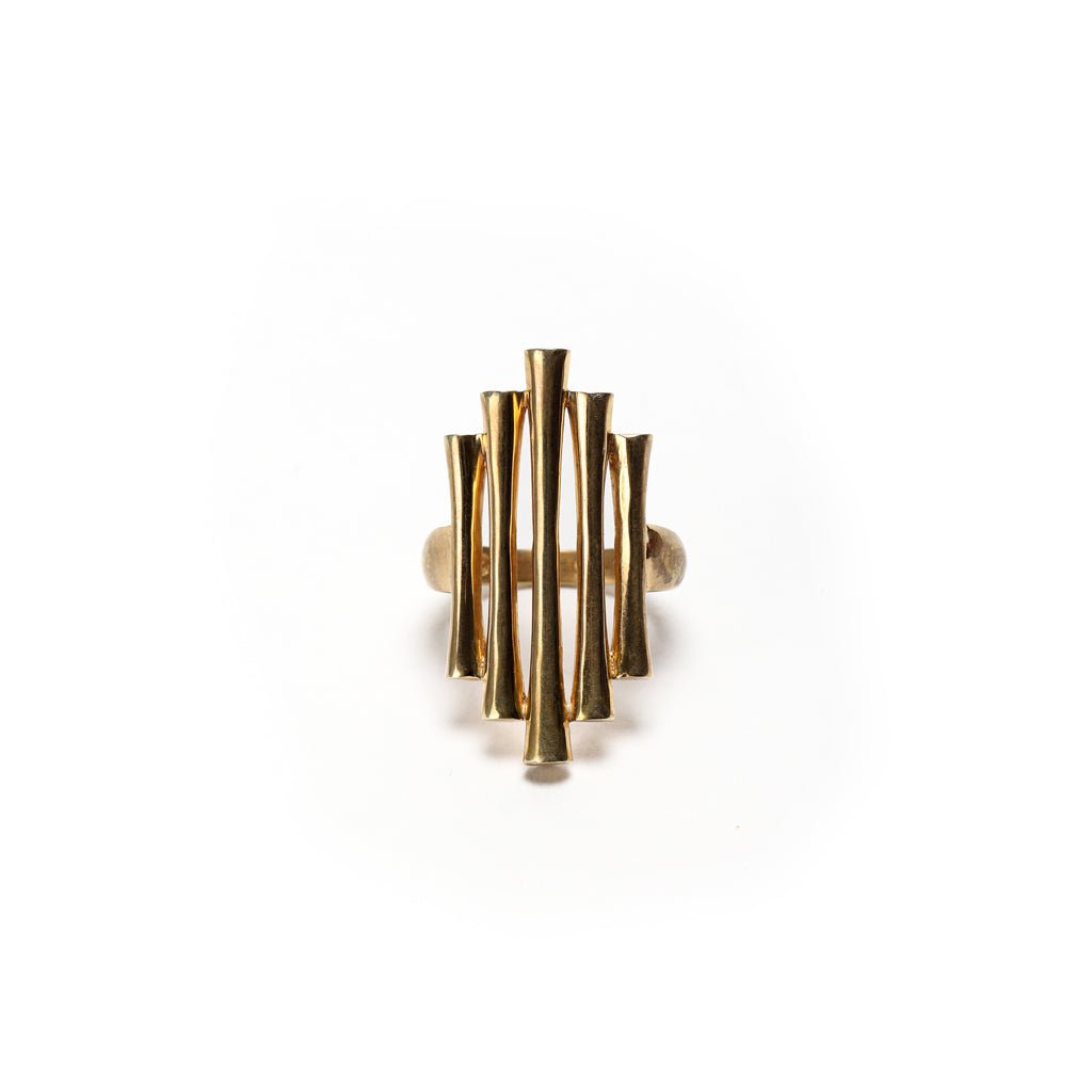 Gold Beam Ring - CiceroniRingUnbent