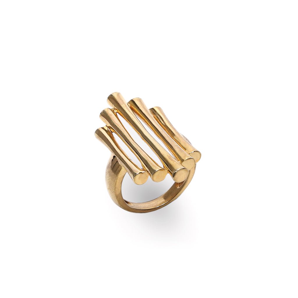 Gold Beam Ring - CiceroniRingUnbent