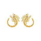 Gold Scorpion Studs - CiceroniEarringUnbent