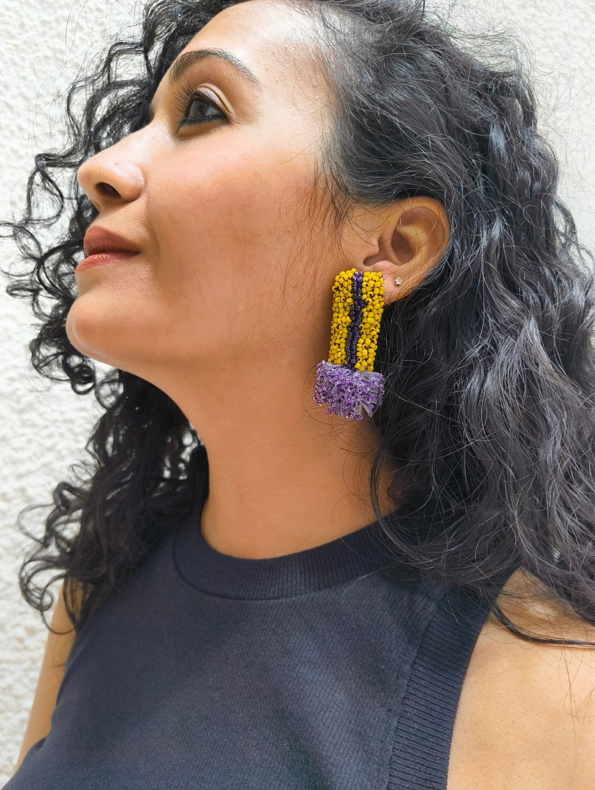 Golden Iris Earrings - CiceroniEarringsBandish