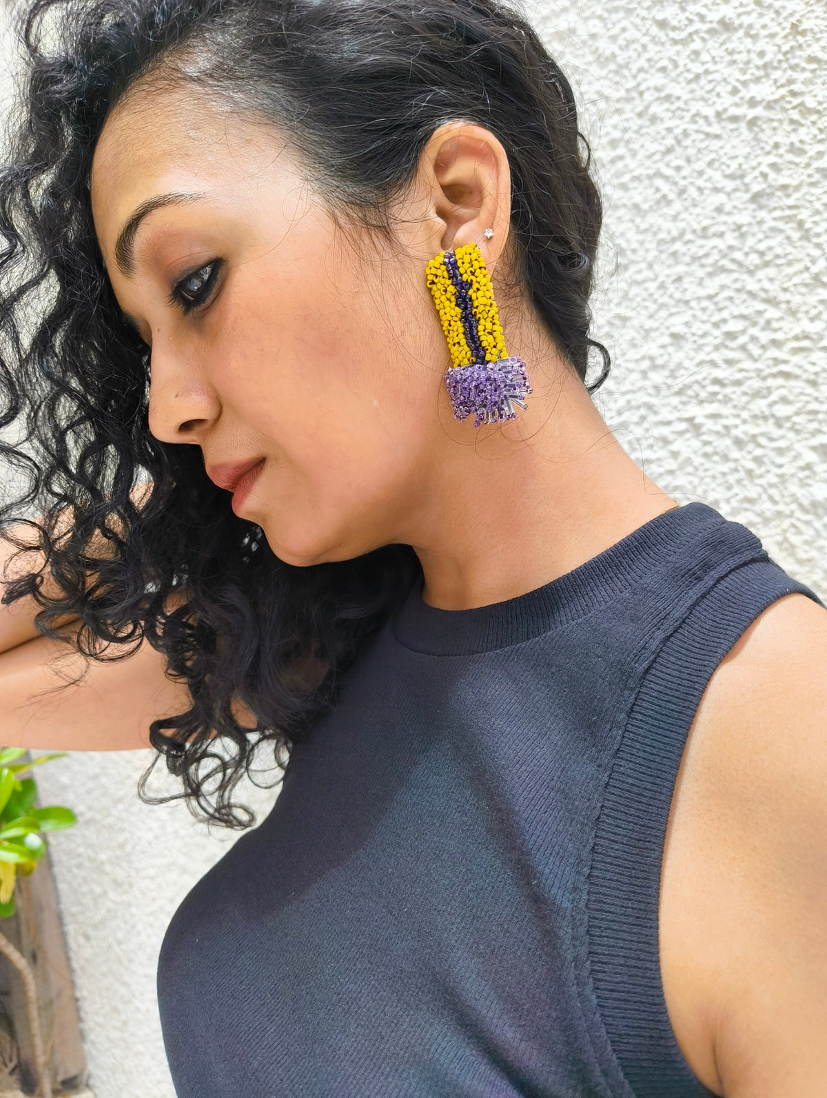 Golden Iris Earrings - CiceroniEarringsBandish