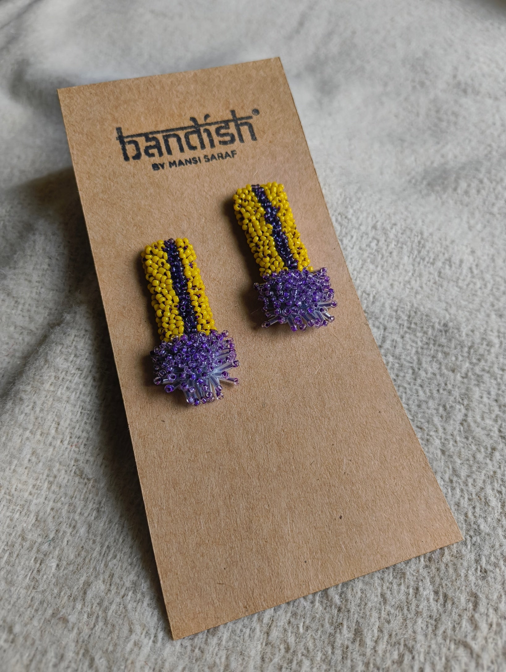 Golden Iris Earrings - CiceroniEarringsBandish