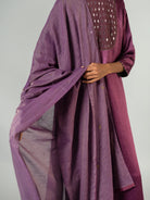 Gond Purple Dupatta - CiceroniDupattaShades of India