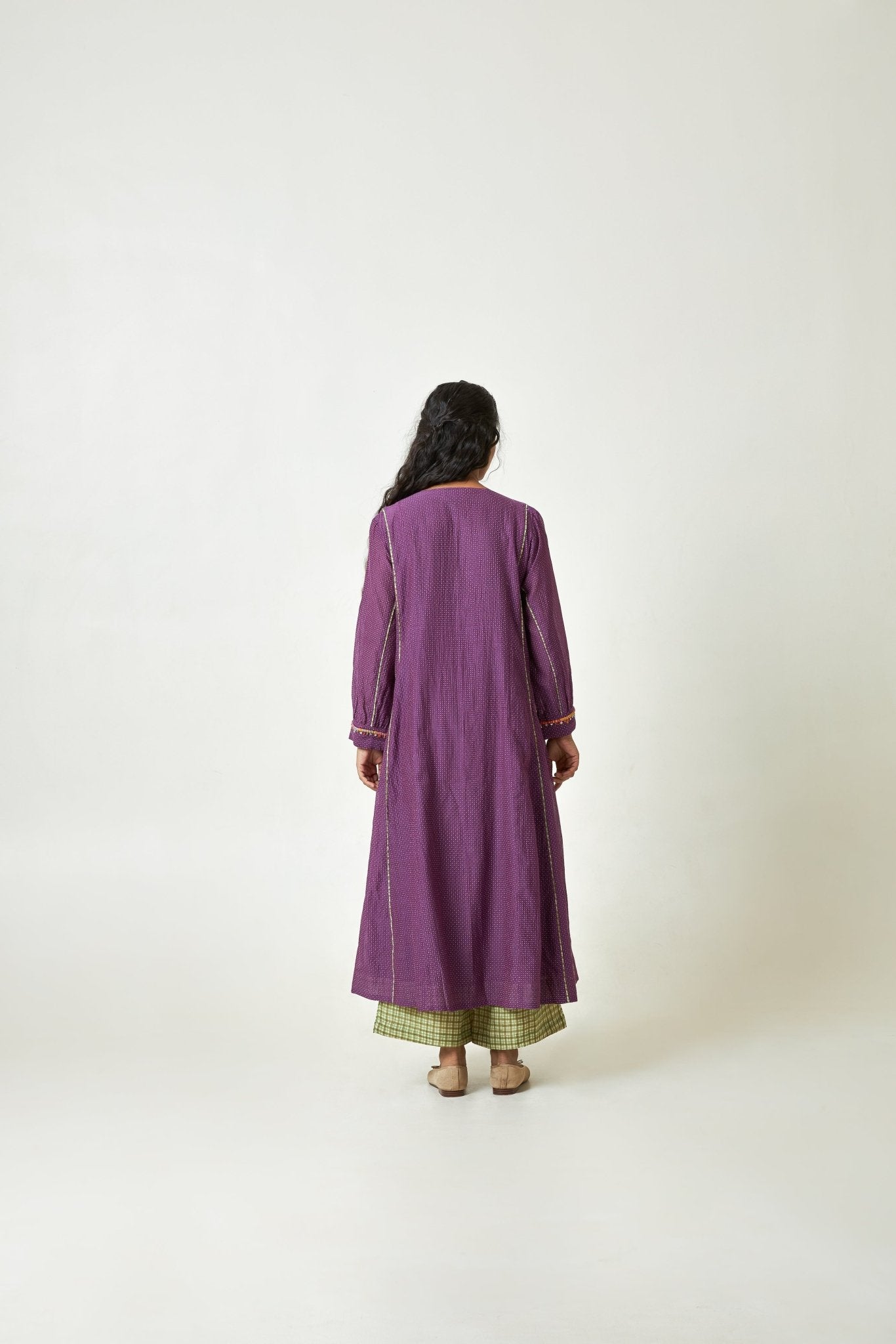 Grape Sun Embroidered Kurta Set with Dupatta - CiceroniKurta SetPants and Pajamas