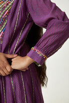 Grape Sun Embroidered Kurta Set - CiceroniKurta SetPants and Pajamas