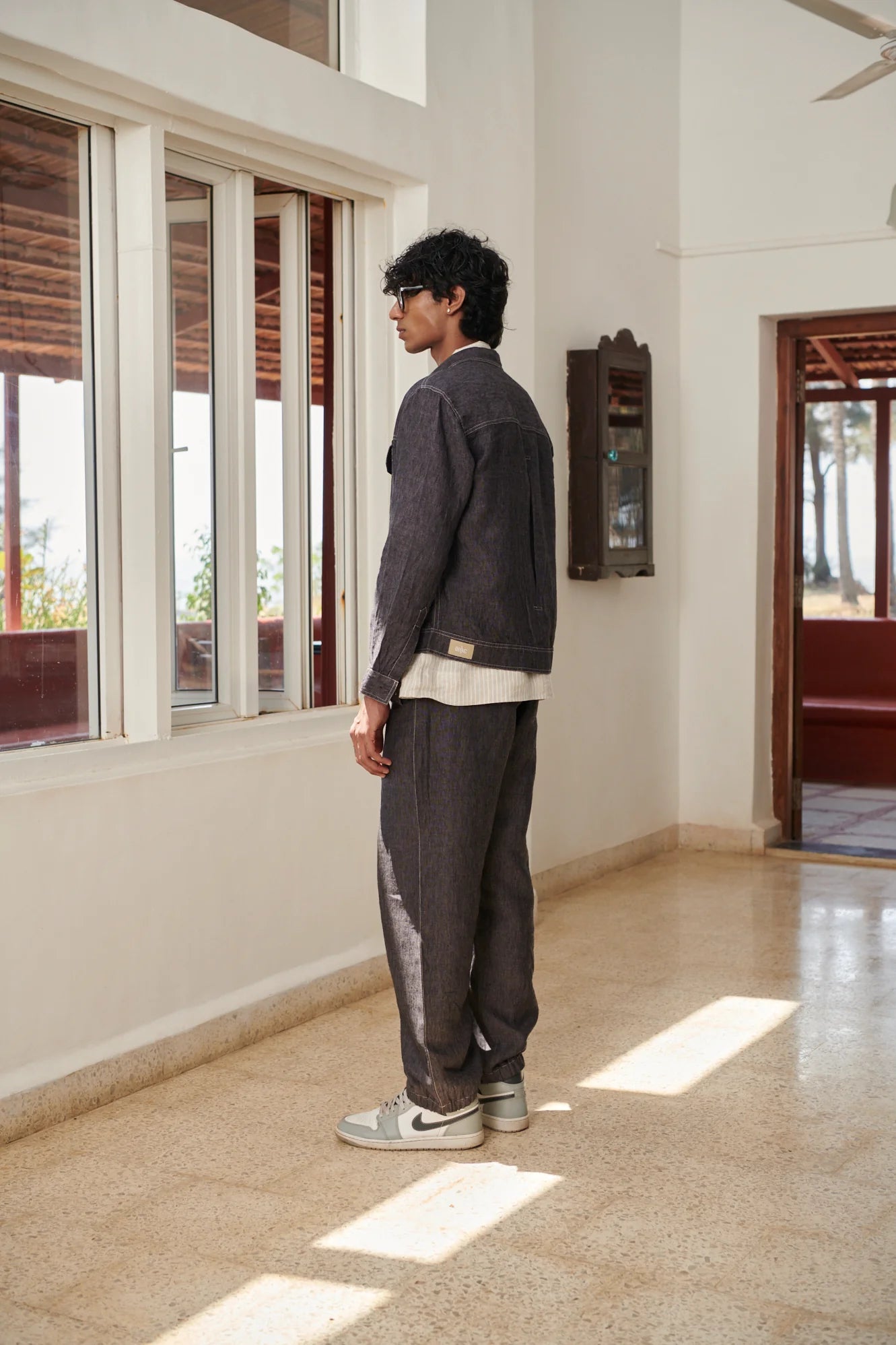 Graphite Linen Men's Jacket & Jogger Set - CiceroniCo - ord SetSaphed