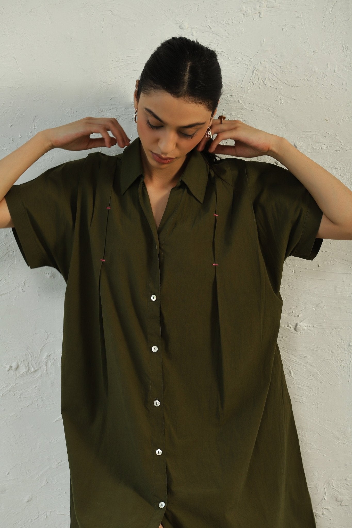 Green Backpackers Dress - CiceroniDressesCanoopi