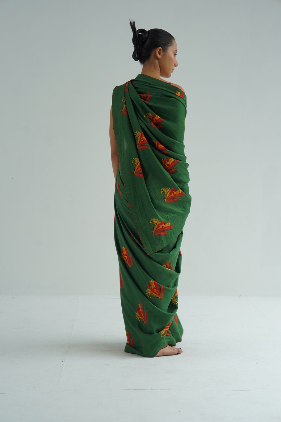 Green Firefly Saree - CiceroniSareeTil