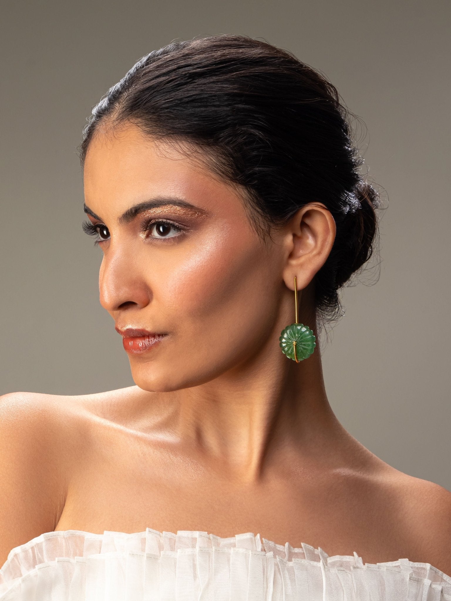 Green Floret Earings - CiceroniEarringsRumri