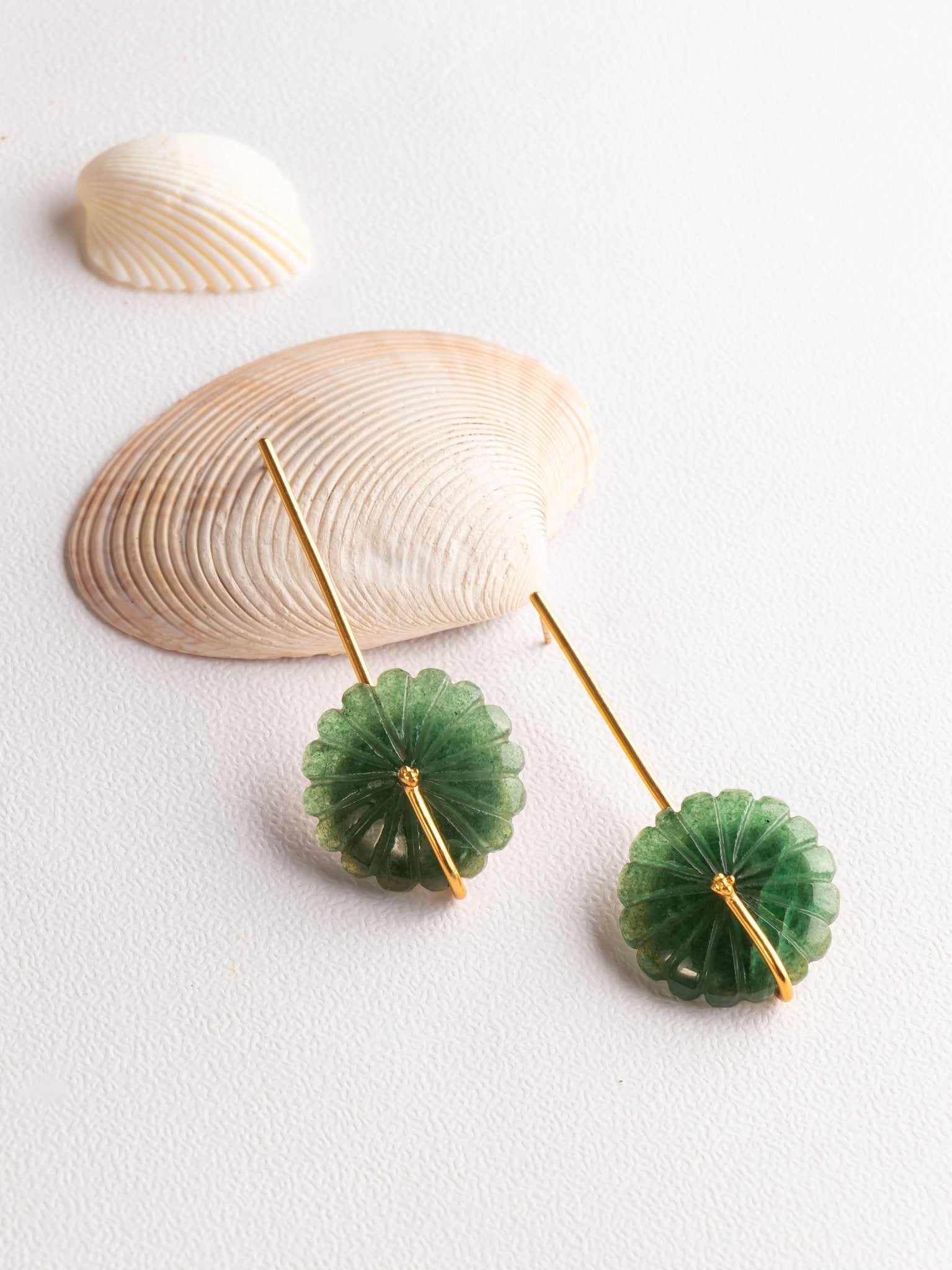 Green Floret Earings - CiceroniEarringsRumri