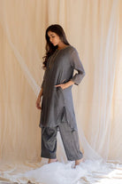 Grey Gul Seedh Kurta Set - CiceroniKurta Set, Festive WearNirjara