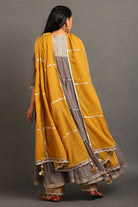 Grey Shama Kurta Pants Set - CiceroniKurta Set, Festive WearOmaana