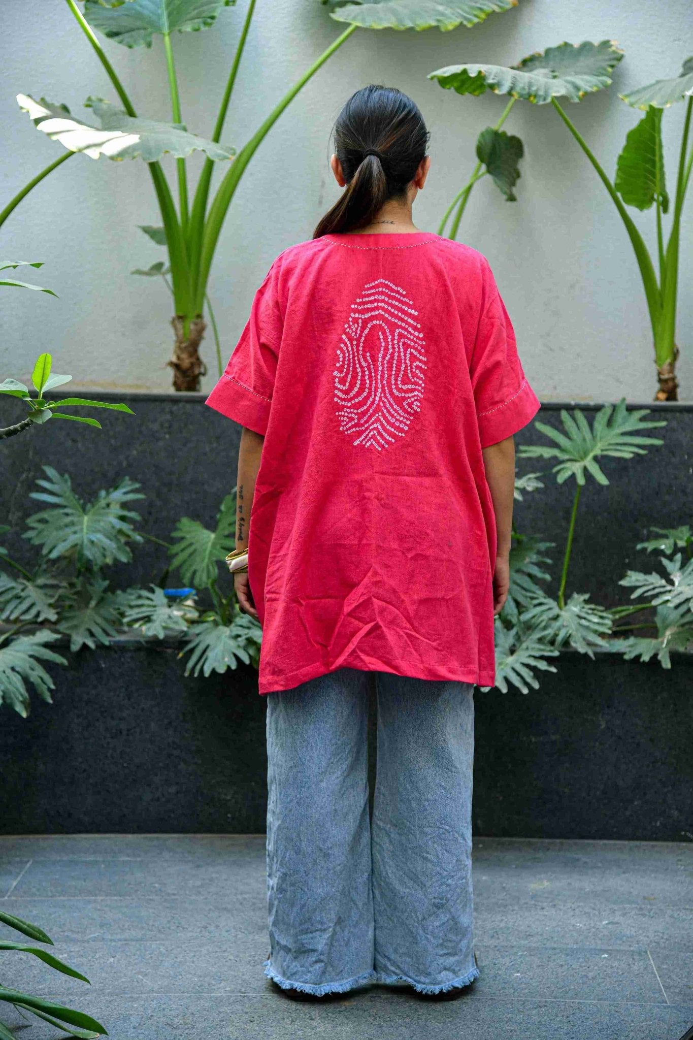 Gul Aab Fingerprint Top - CiceroniTopsYD Aashiya