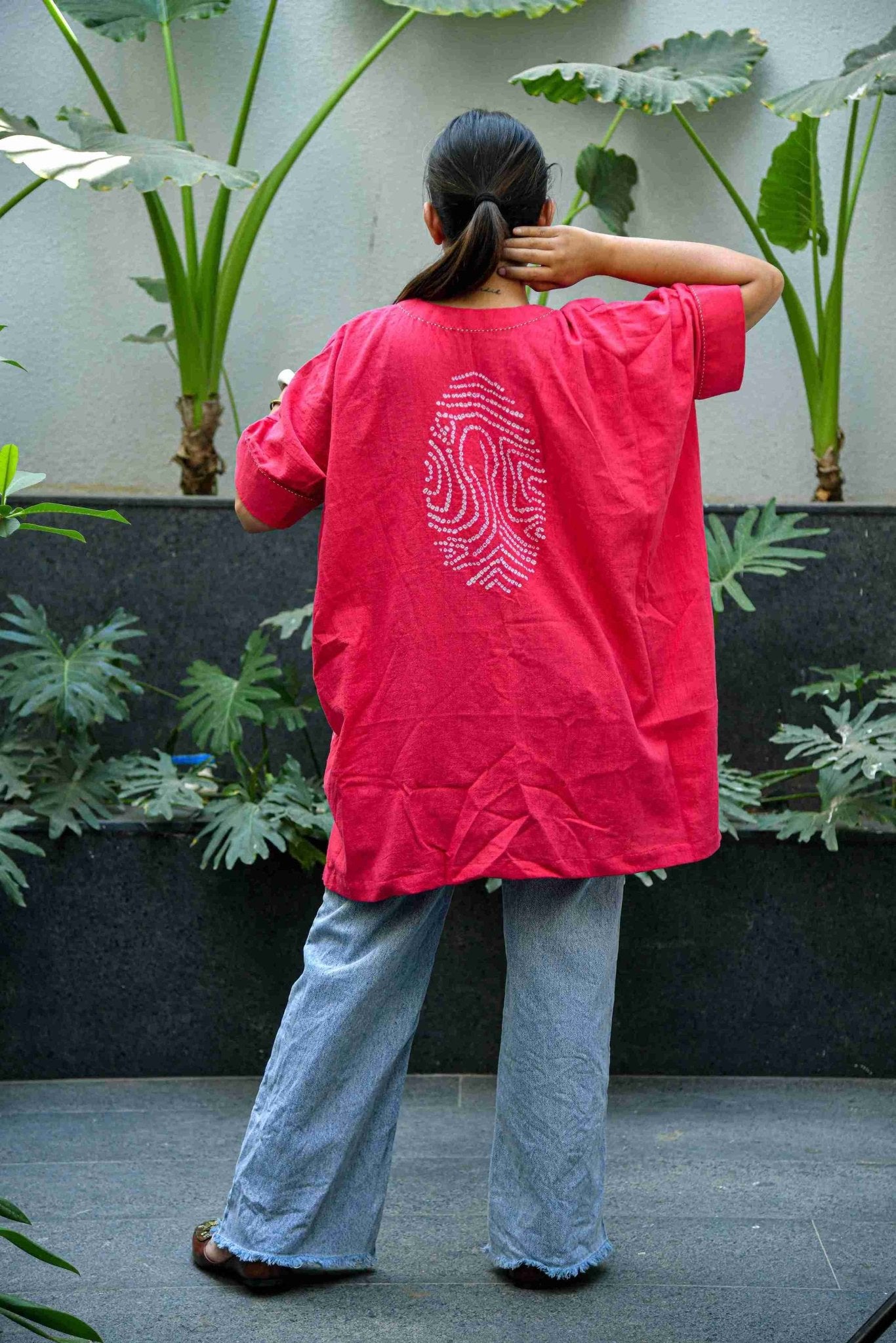 Gul Aab Fingerprint Top - CiceroniTopsYD Aashiya