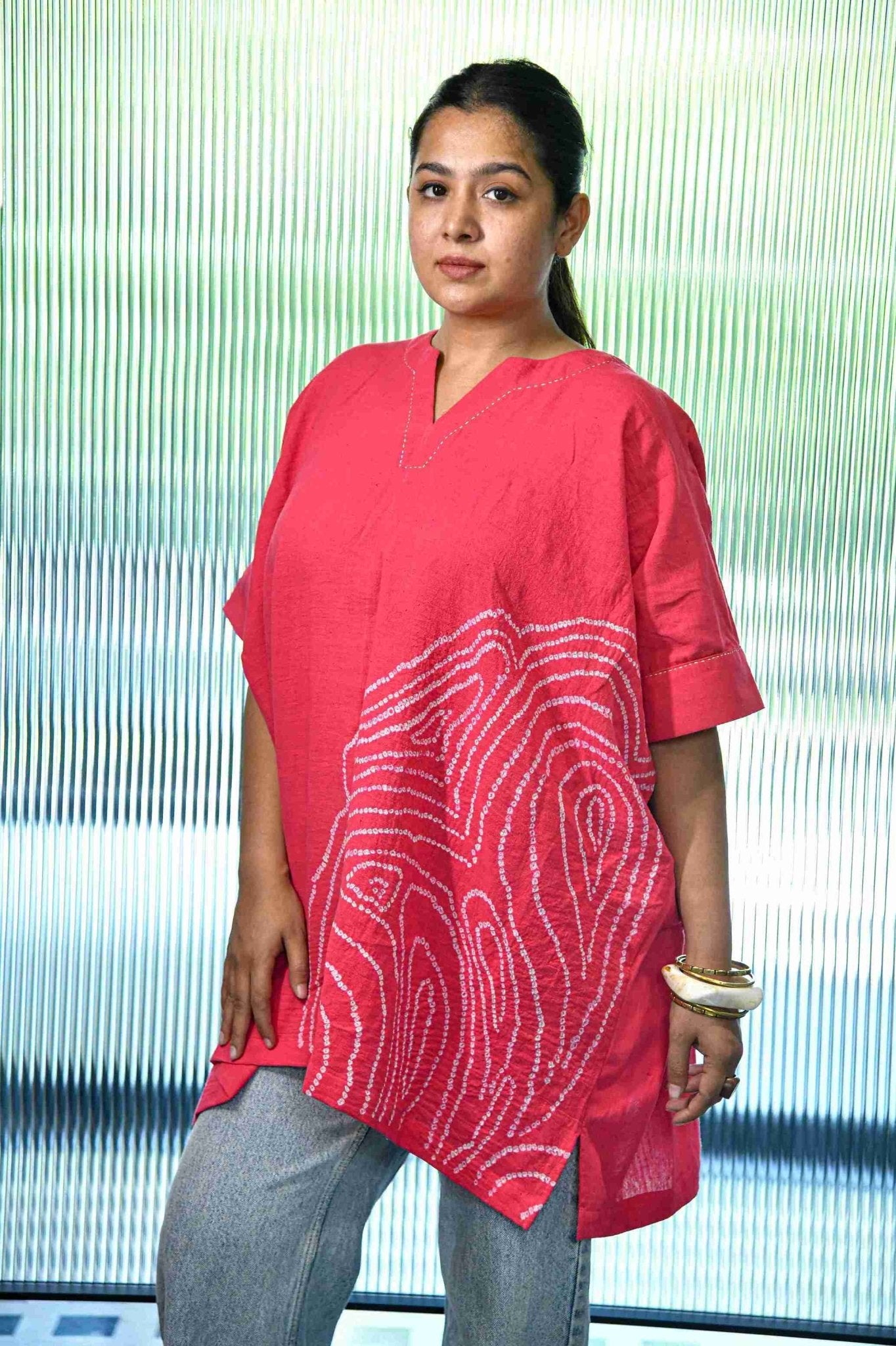 Gul Aab Fingerprint Top - CiceroniTopsYD Aashiya