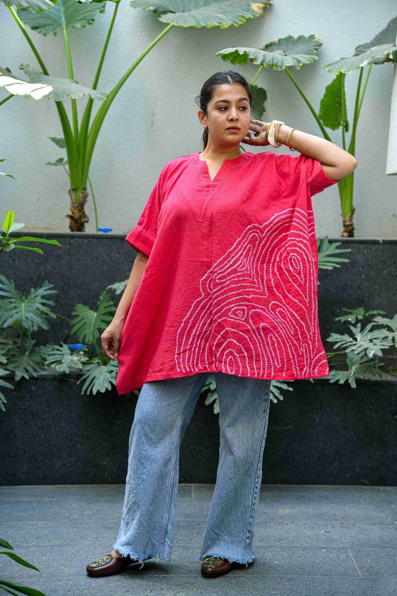 Gul Aab Fingerprint Top - CiceroniTopsYD Aashiya