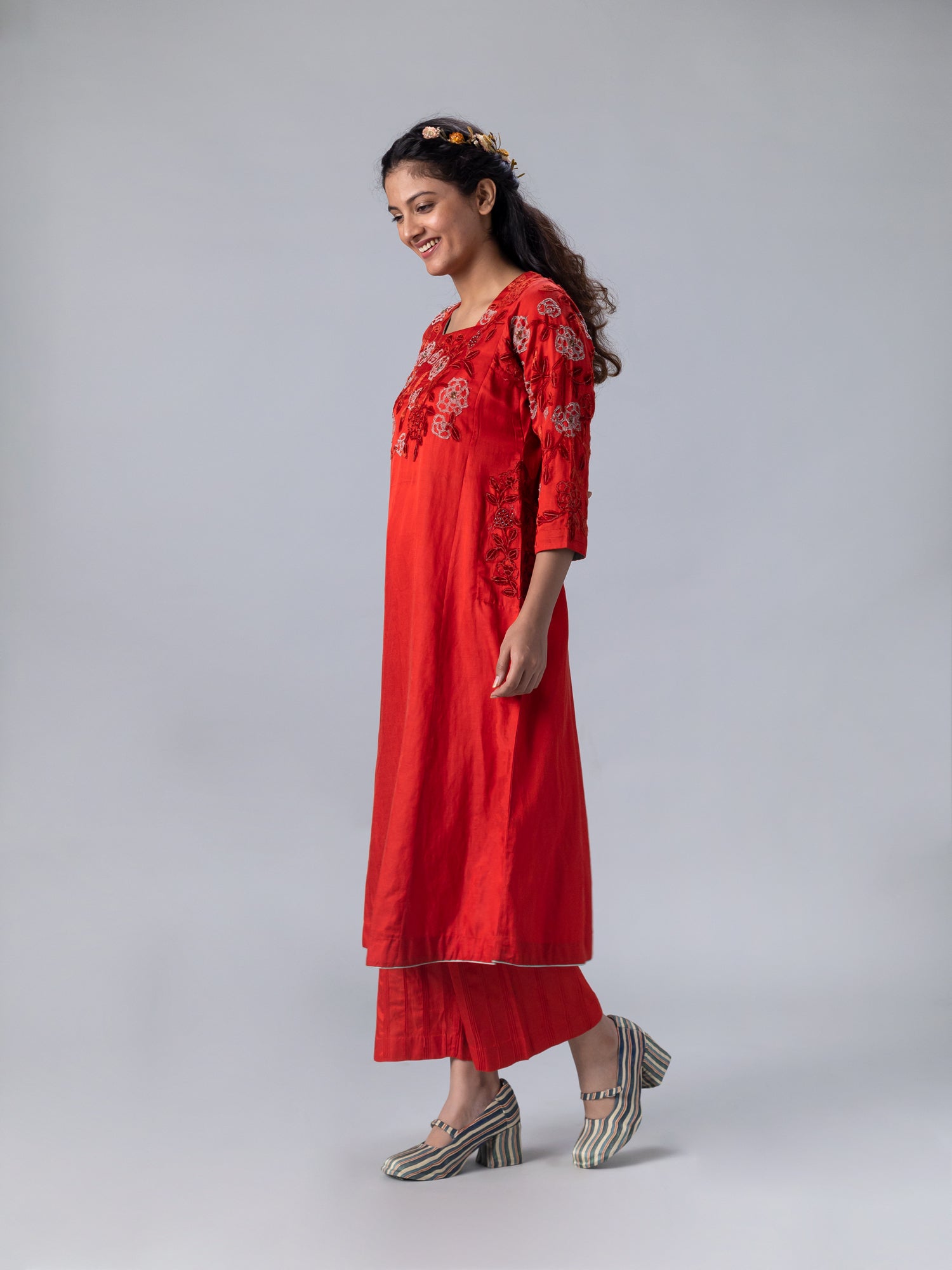 Gulab Red Pyjama - CiceroniPyjamaShades of India