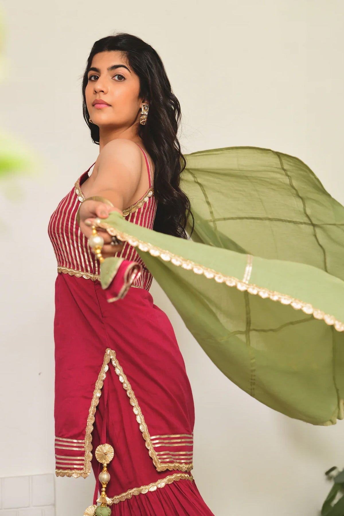 Gulab Sohini Sharara Set - CiceroniKurta Set, Festive WearOmaana