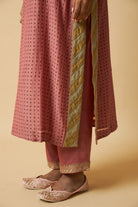 Gulabi Ghoomar Embroidered Kurta Set- Set of 3 - CiceroniKurta Set, Festive WearPants and Pajamas
