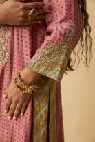 Gulabi Ghoomar Embroidered Kurta Set- Set of 3 - CiceroniKurta Set, Festive WearPants and Pajamas
