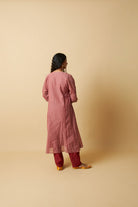Gulabi Koyal Embroidered Co-ord Set- Set of 2 - CiceroniKurta Set, Festive WearPants and Pajamas