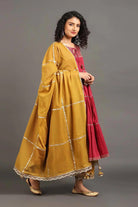 Gulabi Shama Kurta Pants Set - CiceroniKurta Set, Festive WearOmaana