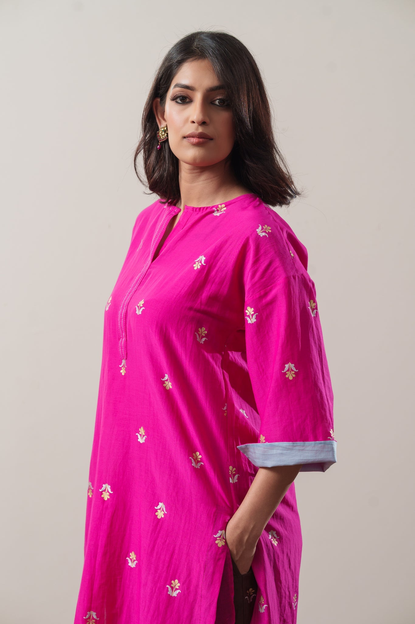 Gulabi Tunic - CiceroniTunicsRaga & Co.