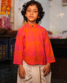 Gulmohar Cotton Checkered Full Sleeve Jacket Shirt - CiceroniShirtLove The World Today