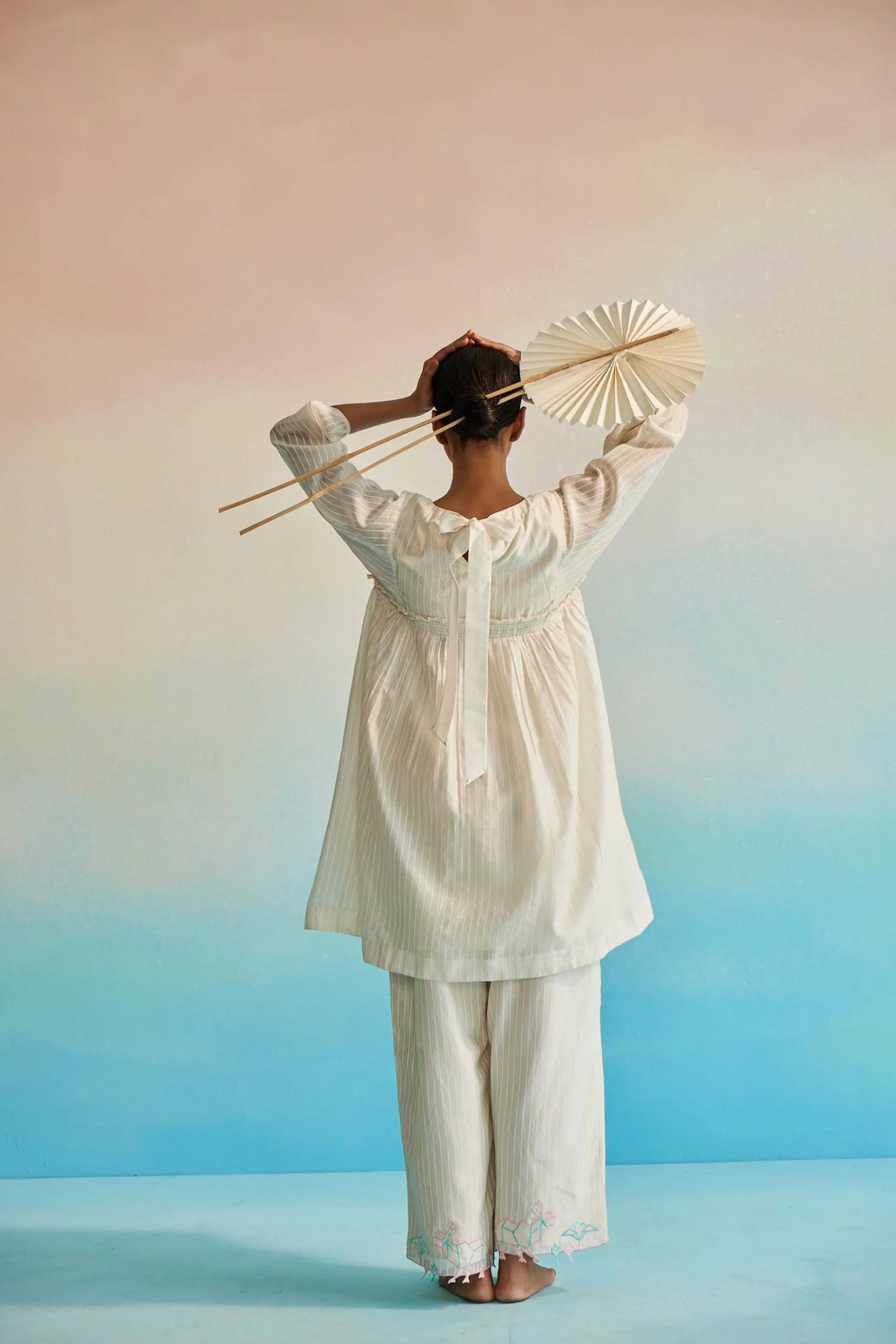 Hakanai Square Sleeve Top Set - CiceroniKurta Set, Everyday WearAhmev