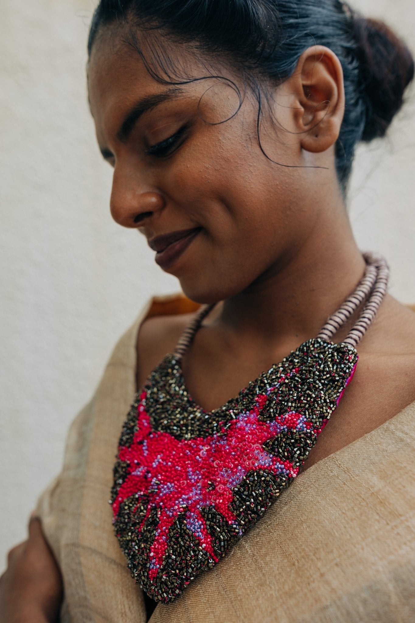 Half Moon Statement Necklace - CiceroniNeckpieceBandish